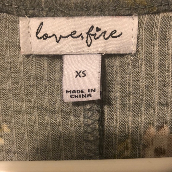 T-shirt dress with little colorful flowers on it! - Picture 3 of 4